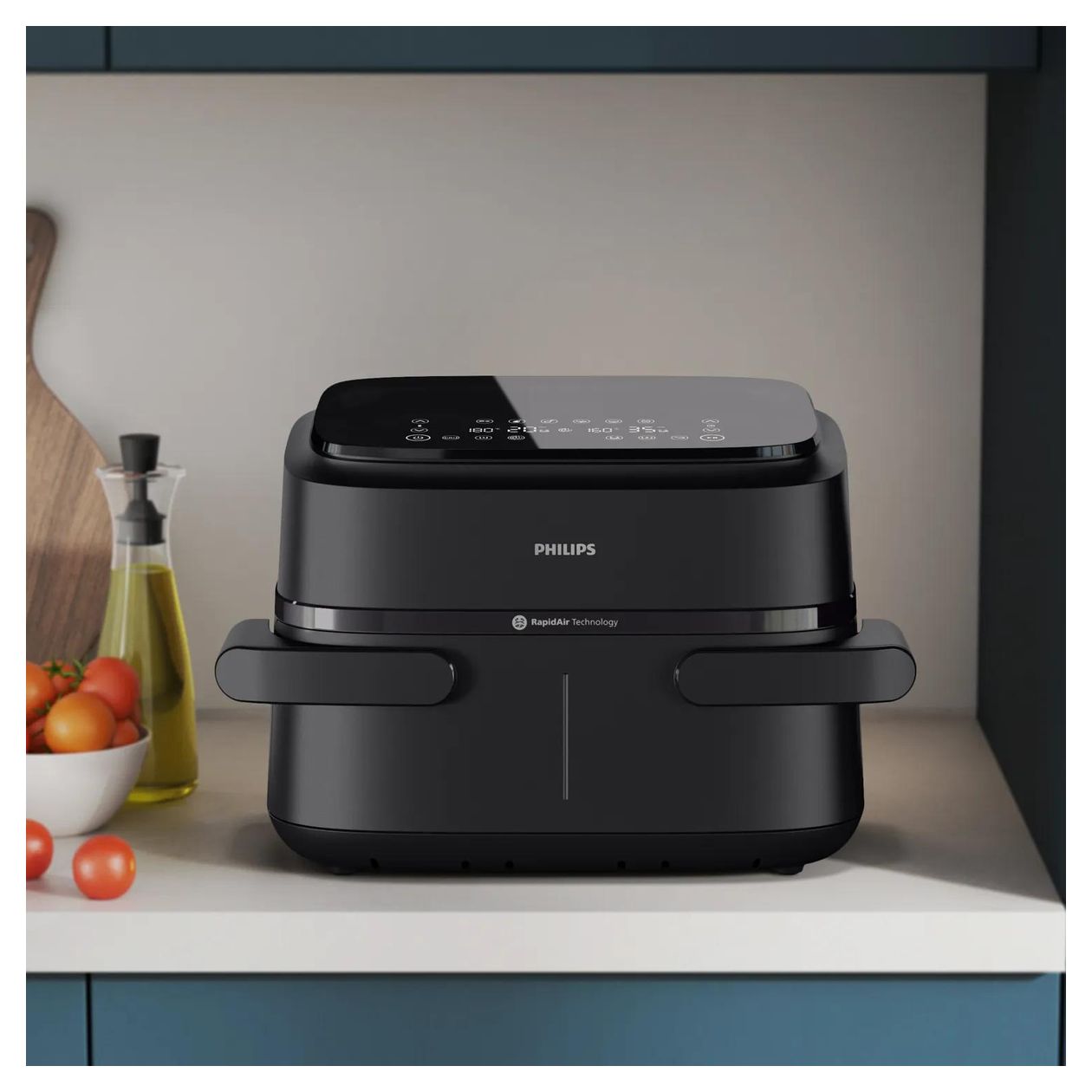 Series 1000 NA150/00 Doppel Heißluftfritteuse 7 l 2450 W  (Schwarz) 