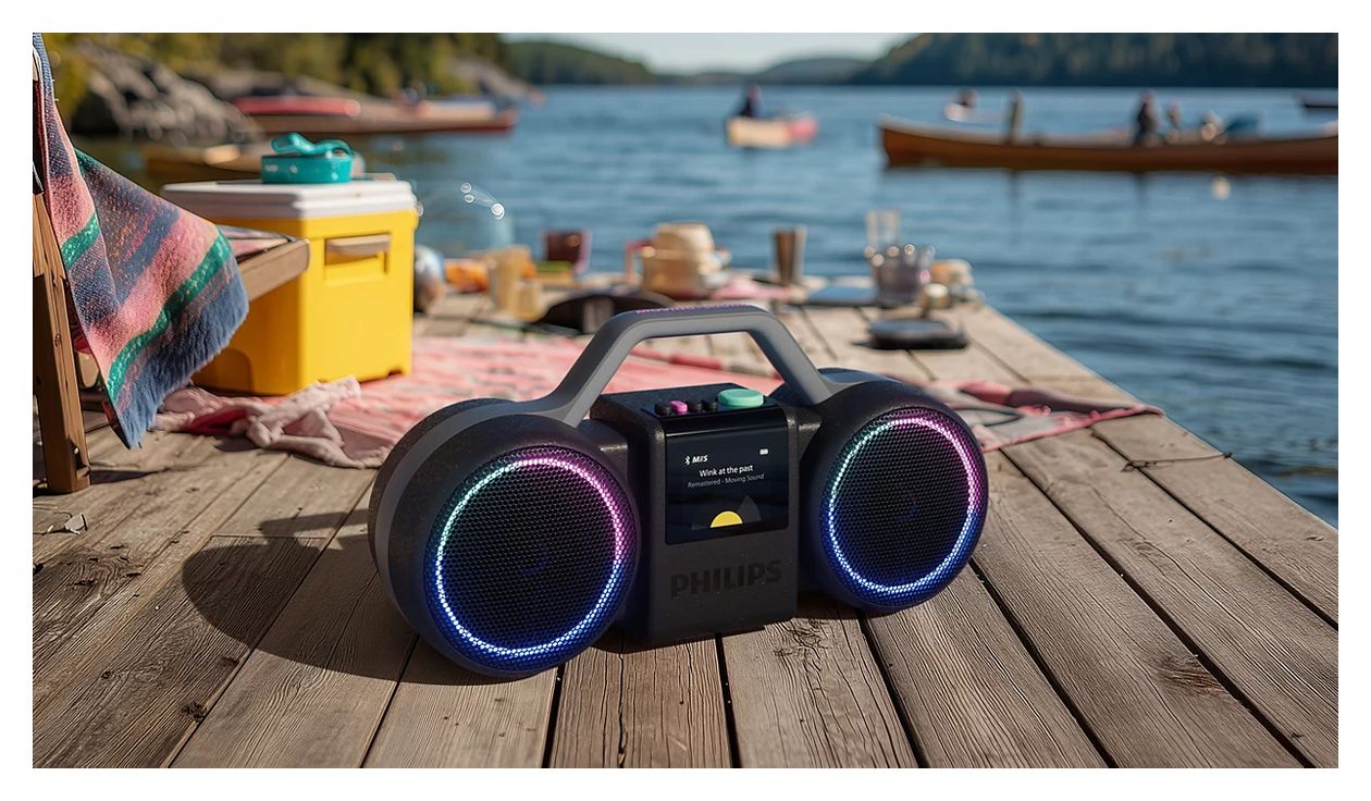 TAMS60 The Roller 60 W Bluetooth Lautsprecher IP67 Laufzeit bis 24 h  (Schwarz) 