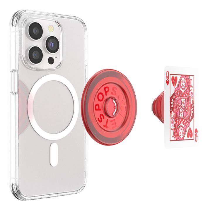 PopGrip Heartbreaker Queen Fingerring  (Rot, Weiß) 