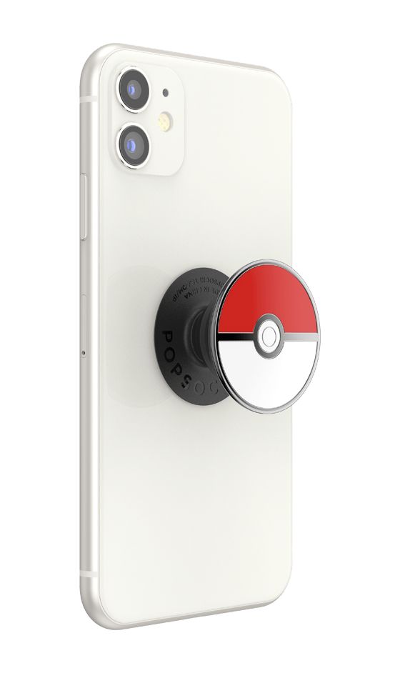 PopGrip Pokémon - Pokéball Enamel Fingerring für Universal  (Rot, Schwarz, Weiß) 