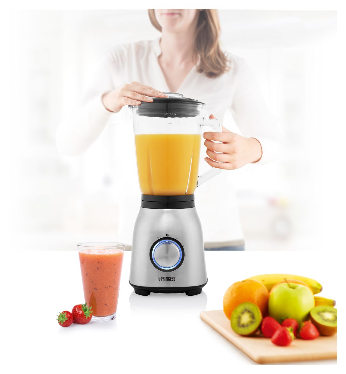 212091 1,5 l Standmixer 4 Geschwindigkeiten 1000 W  (Stahl) 