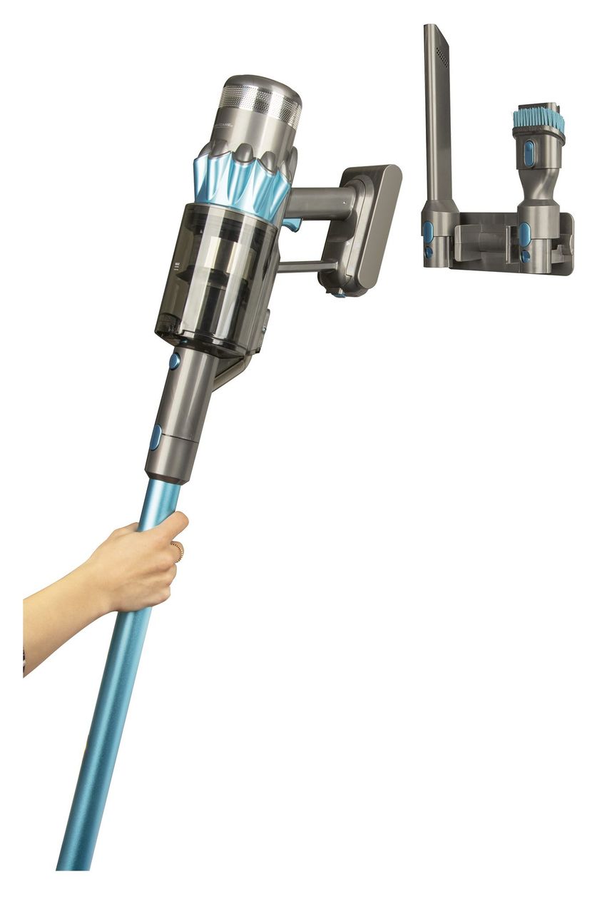 PC-BS3138A Handstaubsauger Beutellos bis 45 min Laufzeit 25,9 V HEPA  (Grau, Türkis) 