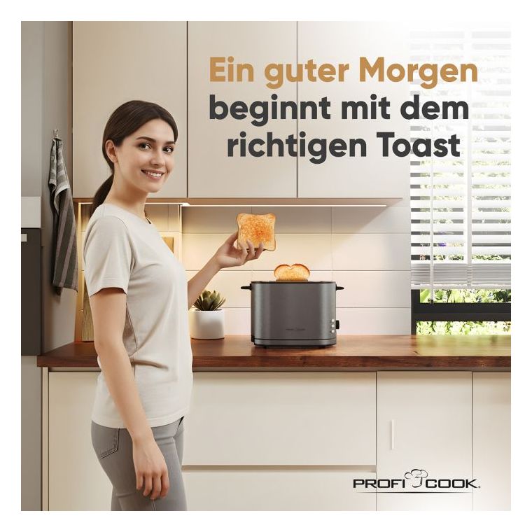 PC-TA1291 Toaster 950 W 2 Scheibe(n)  (Anthrazit) 