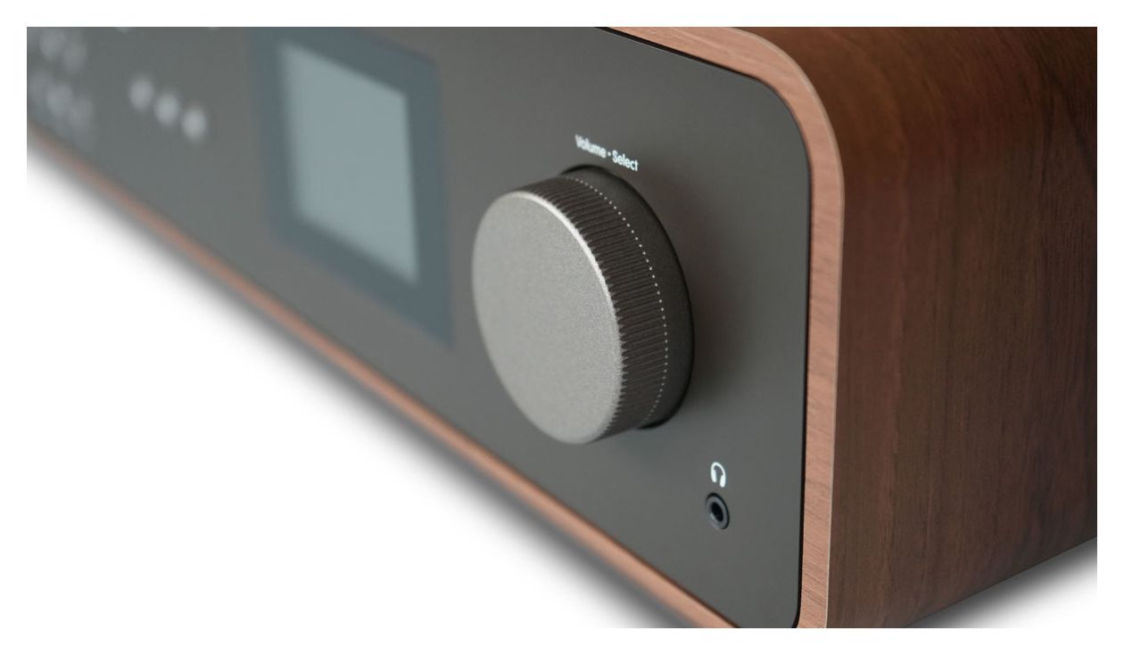 Classic Stereo Heim-Audio-Mikrosystem DAB, DAB+, FM 50 W Bluetooth  (Schwarz, Walnuss) 