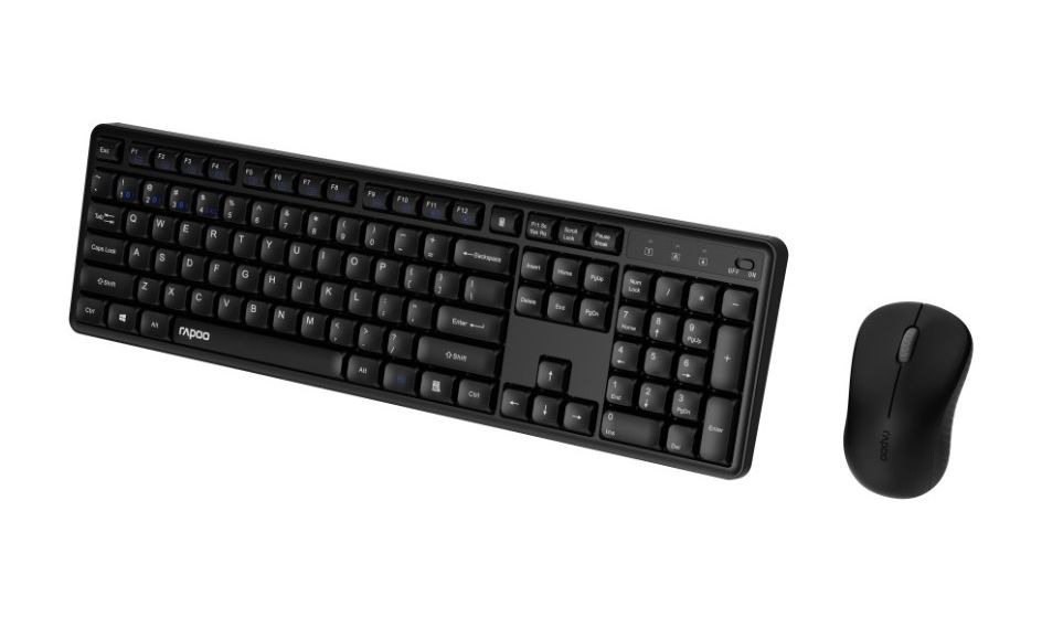 8150M Büro Tastatur RF Wireless + Bluetooth 2.4 GHz  (Schwarz) 