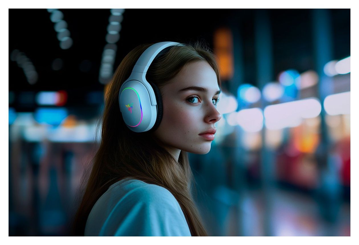 Barracuda X Chroma Over Ear Bluetooth Kopfhörer kabellos 70 h Laufzeit USB Typ-C  (Schwarz, Weiß) 