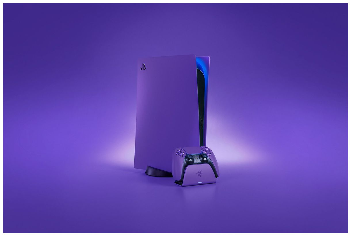 Universal-Schnellladestation Ladestation PlayStation 5 (Violett) 