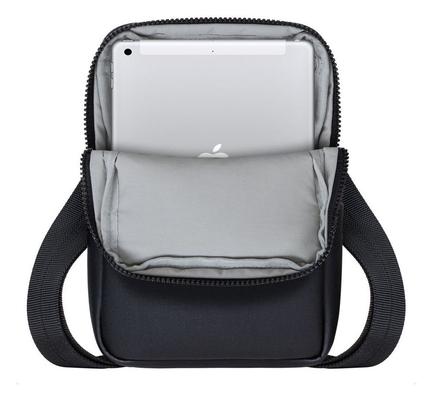 8810 Crossbody Tasche Messengerhülle aus Kunststoff für Jede Marke bis 20,3 cm (8") Staubresistent, Kratzresistent (Schwarz) 