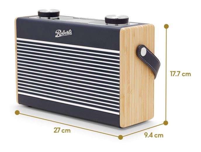 Rambler Max Bluetooth DAB, DAB+, FM Radio Tragbar  (Blau, Navy) 