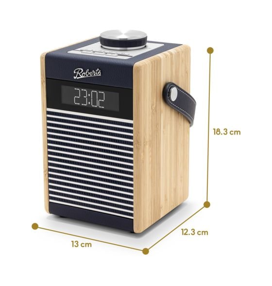 Rambler Midi Bluetooth DAB, DAB+, FM Radio Tragbar  (Blau, Navy) 