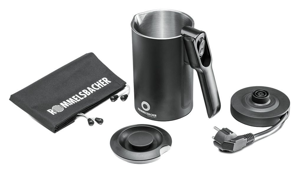 WK1000 0,6 l Wasserkocher 1000 W  (Schwarz) 