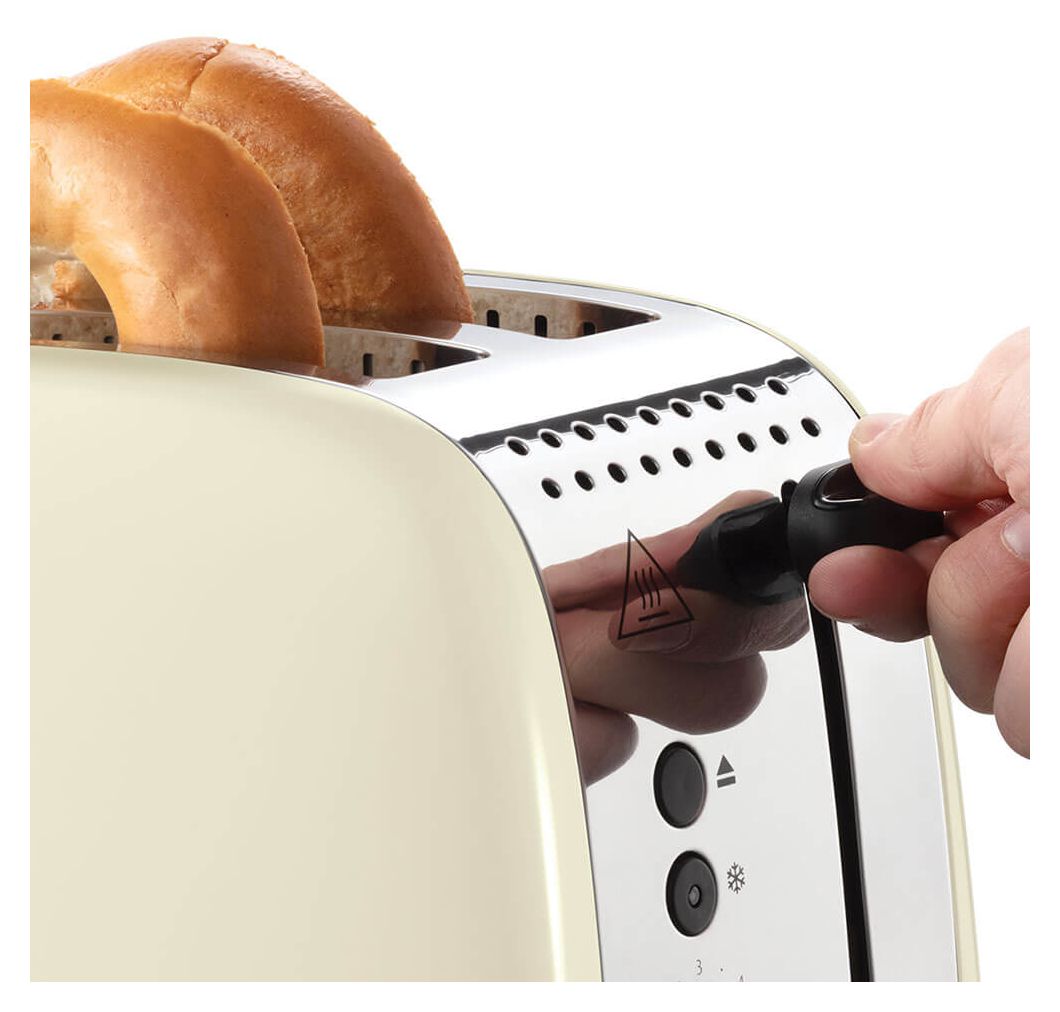 26551-56 Colours Plus 2S Toaster 1600 W 2 Scheibe(n) 6 Stufen  (Cremefarben, Silber) 