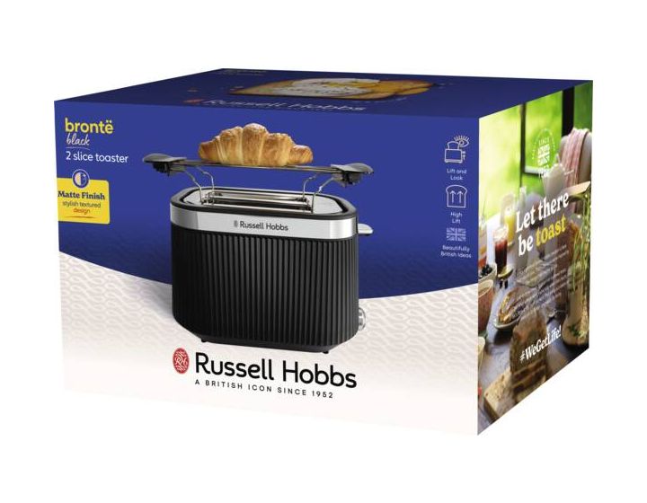 26760-56 Bronte Toaster 980 W 2 Scheibe(n) 6 Stufen  (Schwarz) 