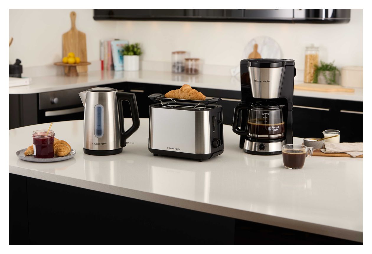 27400-56 Heaton Filterkaffeemaschine 1,2 l  (Edelstahl, Weiß) 