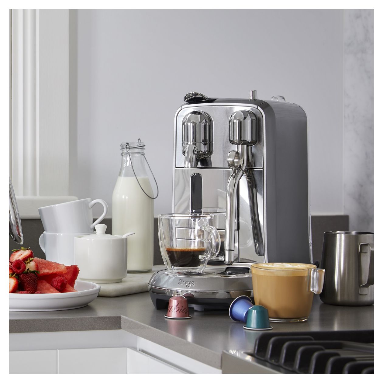 Creatista Plus Nespresso Kapselmaschine 19 bar 1,5 l  (Silber) 
