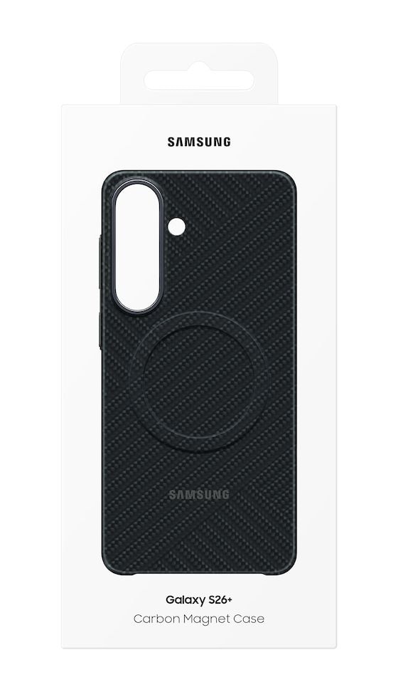 Carbon Magnet Case Cover für Samsung Galaxy S26+  (Schwarz) 