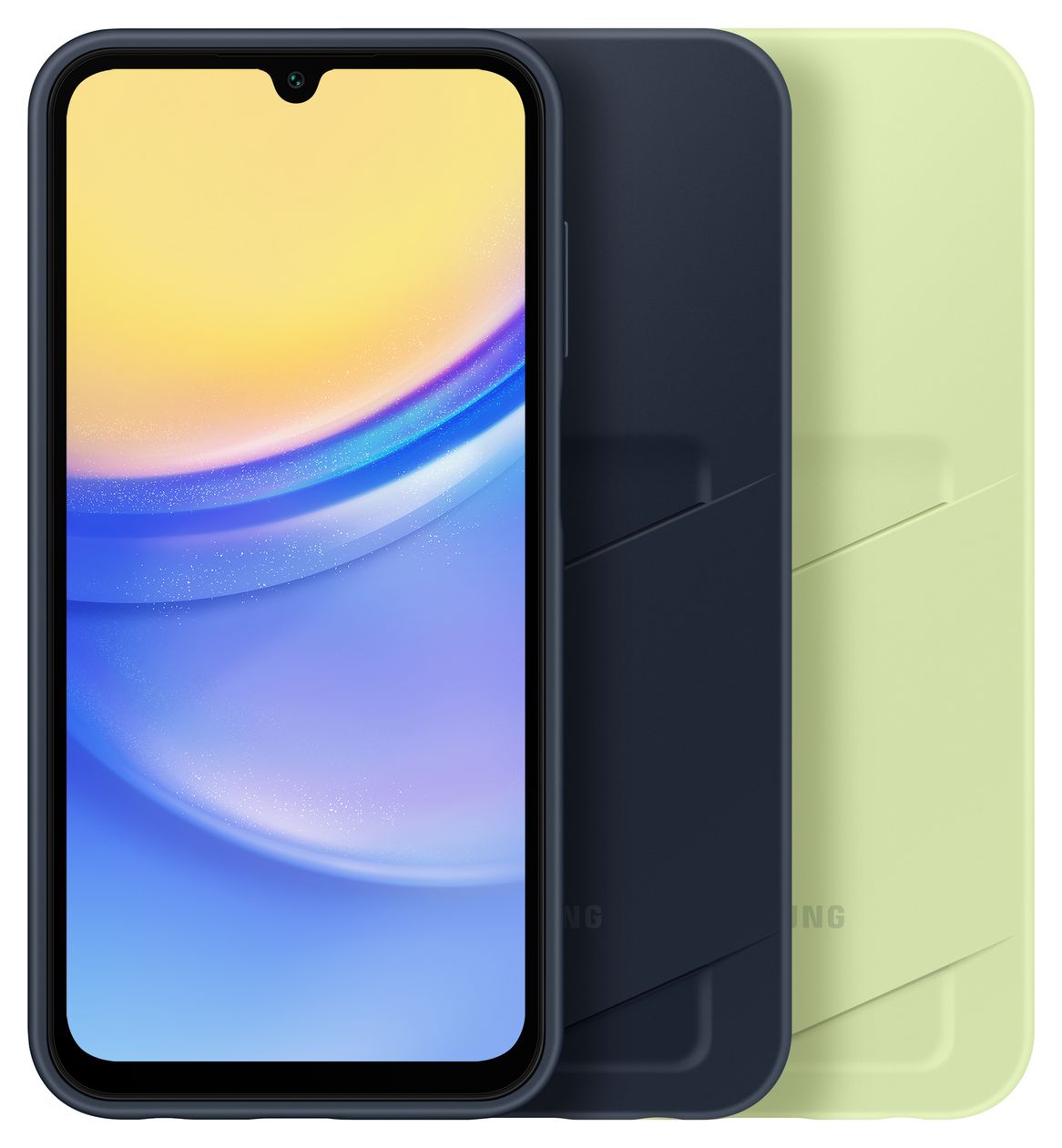 Card Slot Cover für Samsung Galaxy A15  (Schwarz, Blau) 