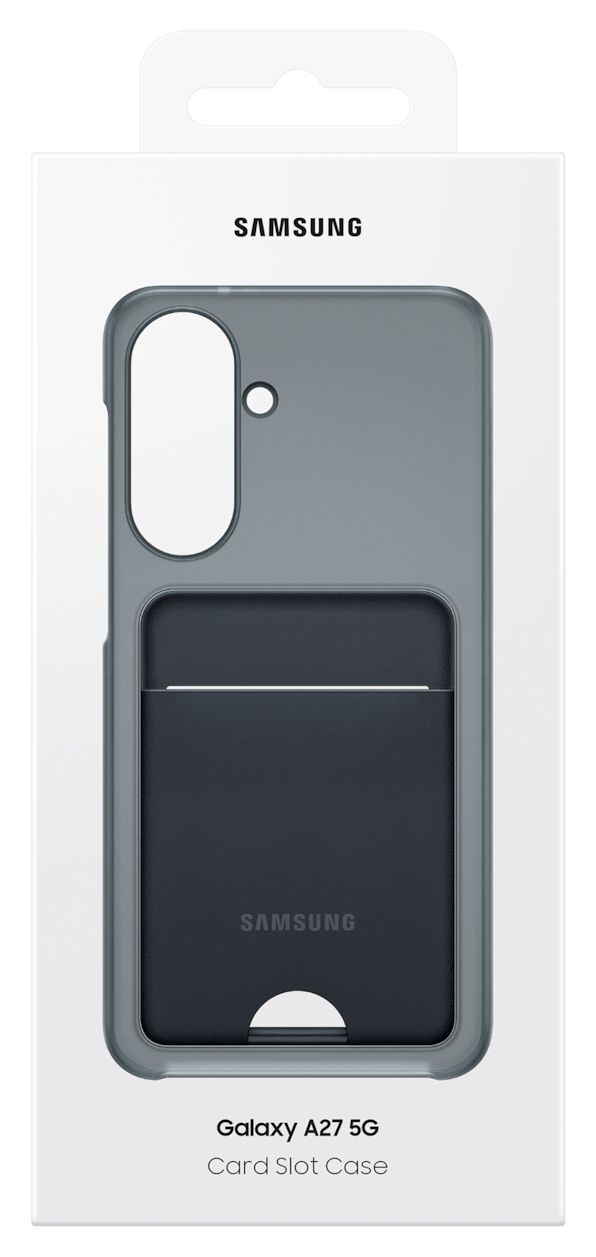 Card Slot Case Cover für Samsung Galaxy A27 5G  (Schwarz) 