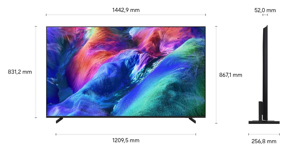 GMR65R85HAU MiniLed 165,1 cm (65 Zoll) Fernseher 4K Ultra HD VESA 400 x 300 mm  (Schwarz/Titan) 