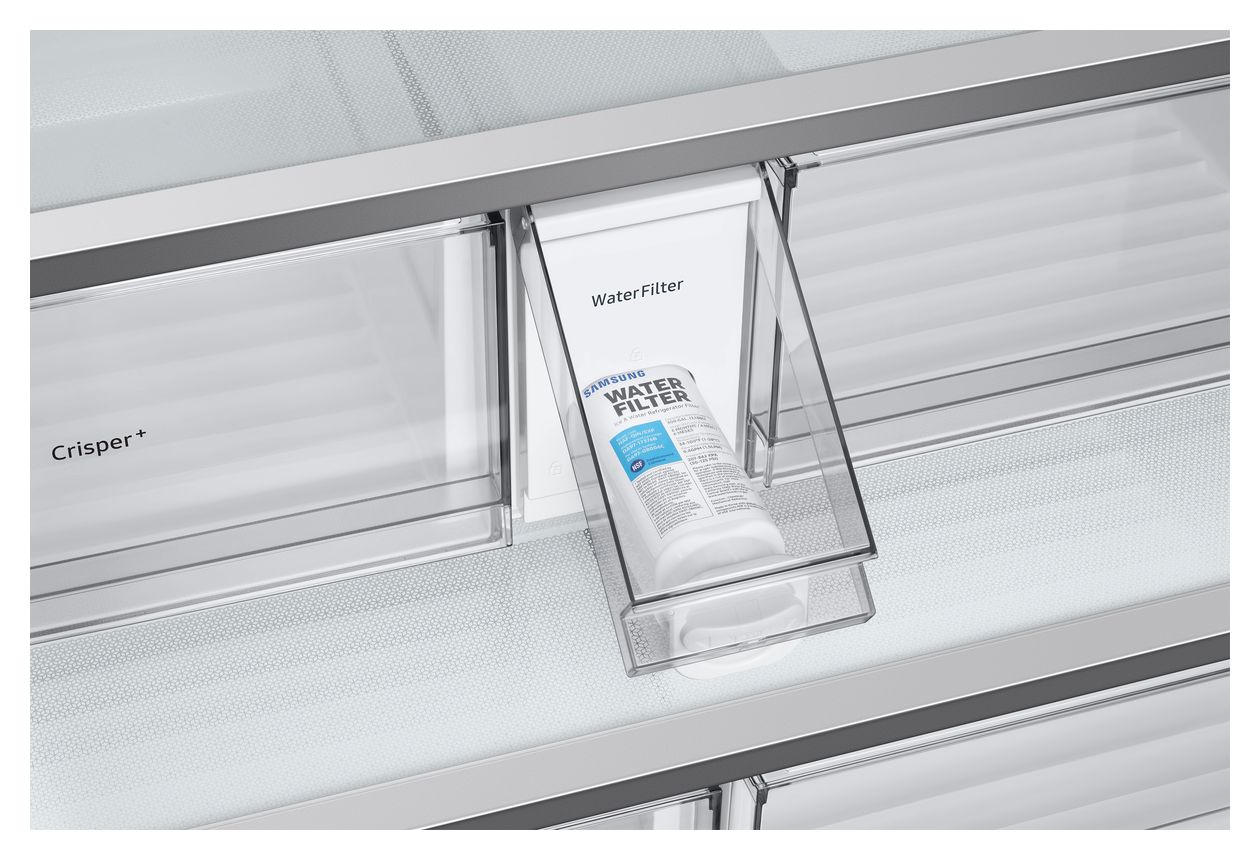 RF24BB620ES9 Side-by-Side Kühl-/ Gefrierkombination French Door 487 l / 187 l 338 kWh NoFrost 1778 mm x 908 mm  (Silber) 