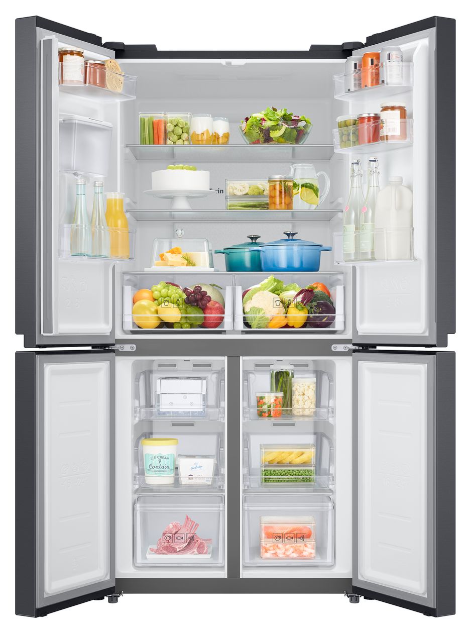 RF48A401EB4EF Side-by-Side Kühl-/ Gefrierkombination French Door 298 kWh NoFrost 1793 mm x 833 mm  (Anthrazit) 