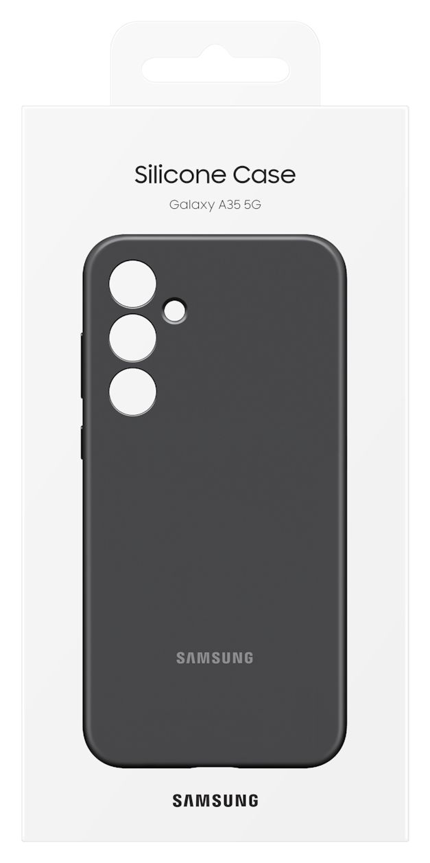 Silicone Cover für Samsung Galaxy A35  (Schwarz) 