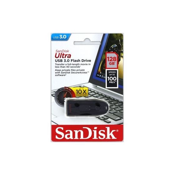 Cruzer Ultra USB Typ-A Stick 128 GB  (Schwarz) 