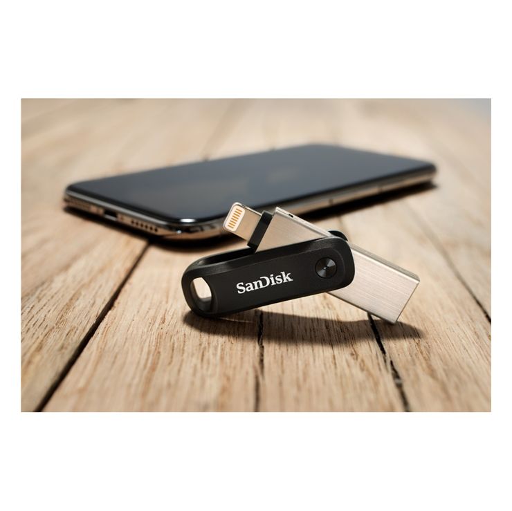 iXpand Go USB Type-A / Lightning Stick 256 GB  (Schwarz, Silber) 