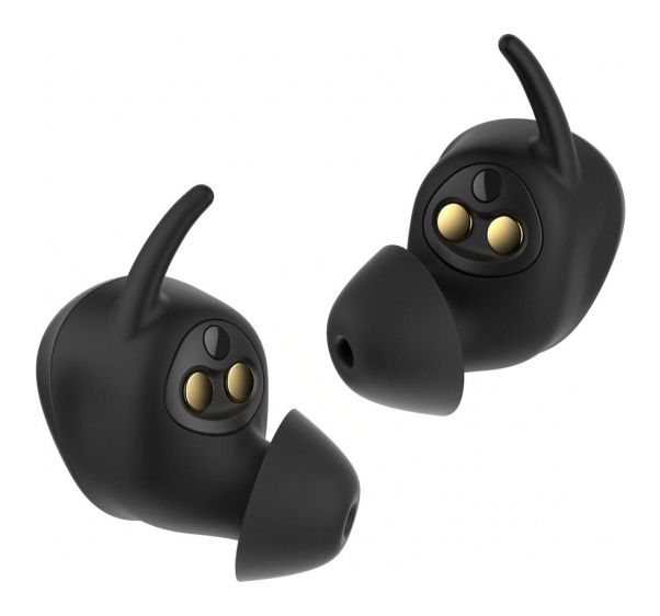 TV Clear Set mit TV Connector In-Ear Kopfhörer kabellos TWS  (Schwarz) 