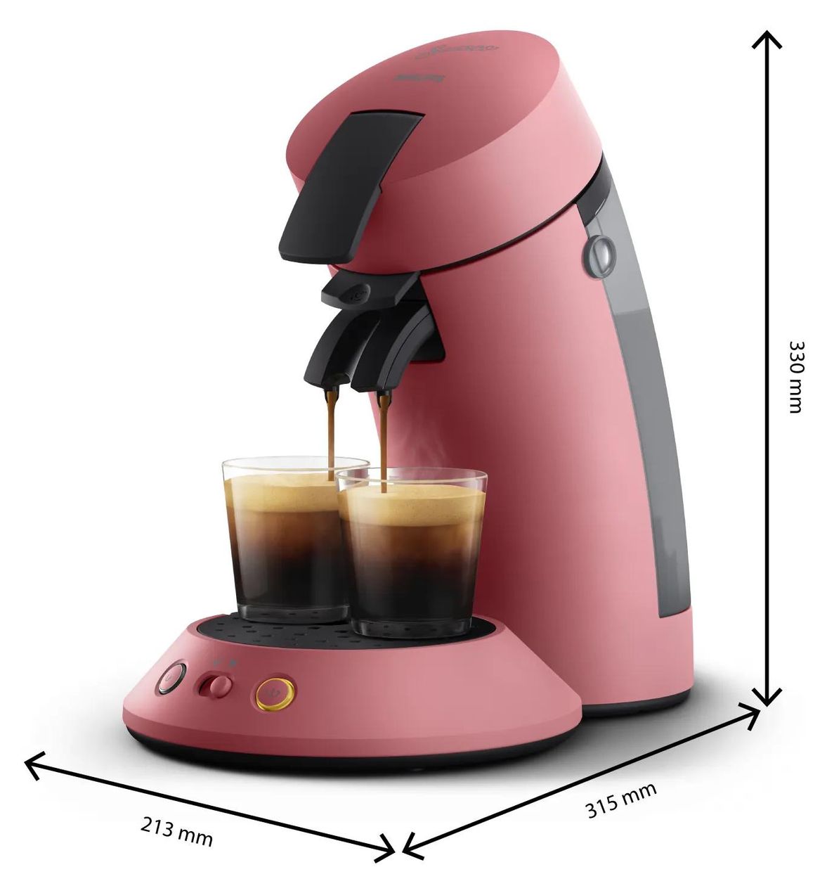 CSA210/35 Original Plus Kaffeepad Maschine  (Rot) 