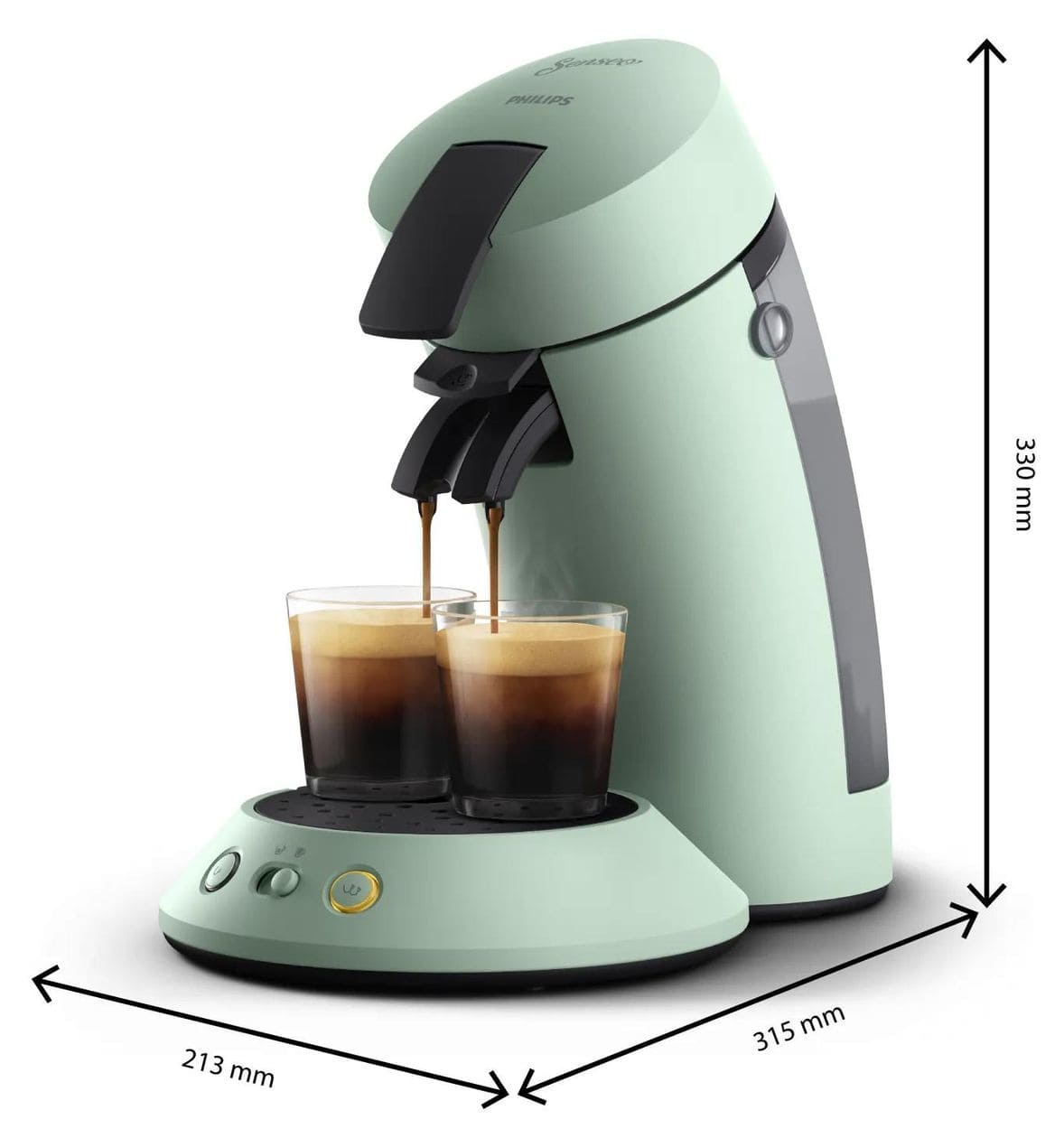 CSA210/80 Original Plus Kaffeepad Maschine  (Grün) 