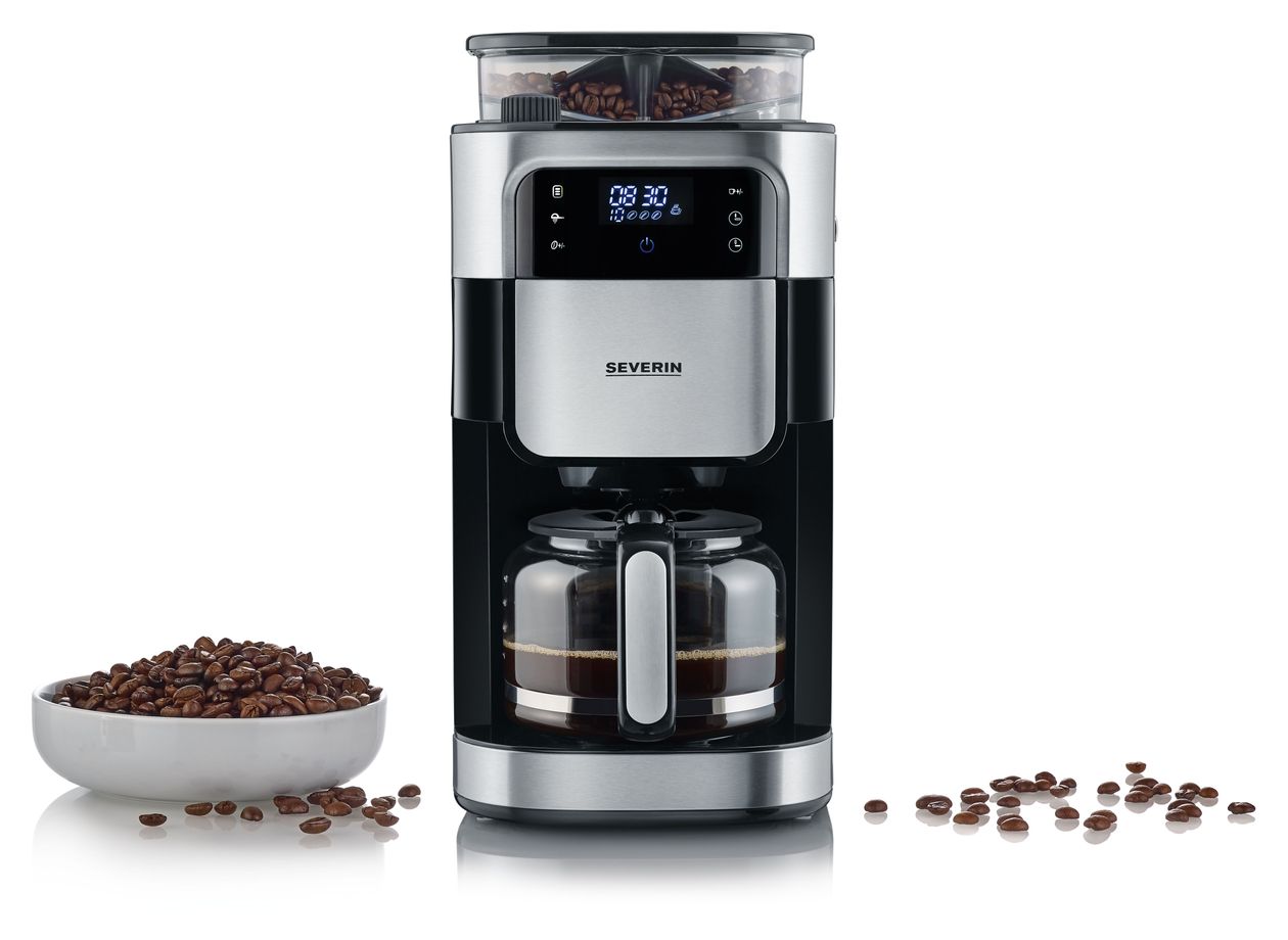 KA4813 10 Tassen Filterkaffeemaschine  (Schwarz, Edelstahl) 