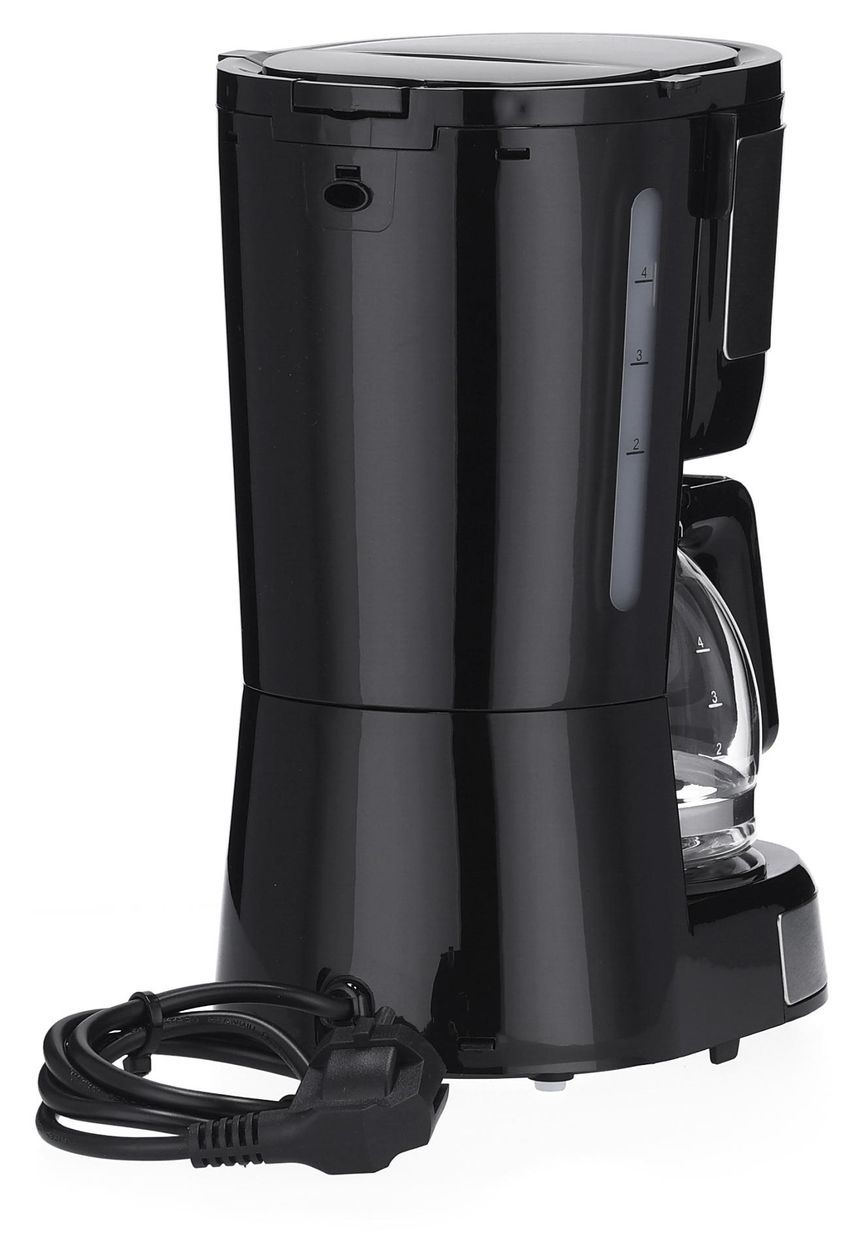 KA4819 4 Tassen Filterkaffeemaschine  (Schwarz, Edelstahl) 