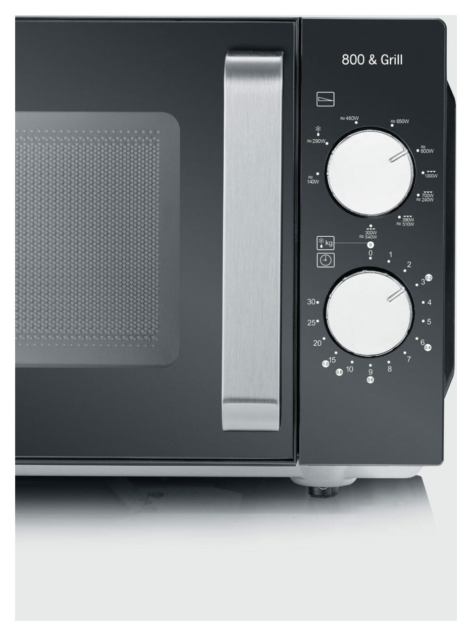 MW7762 Standgeräte Solo 800 W Größe: klein 9 Stufen Grill  (Schwarz, Edelstahl) 