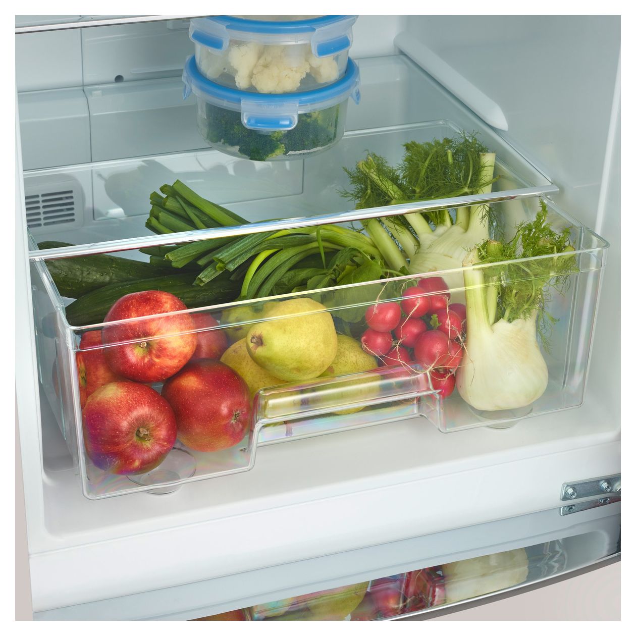 RKG8999 225 l / 90 l Kühl-Gefrierkombi freistehend NoFrost 240 kWh Jahr  (Cremefarben) 