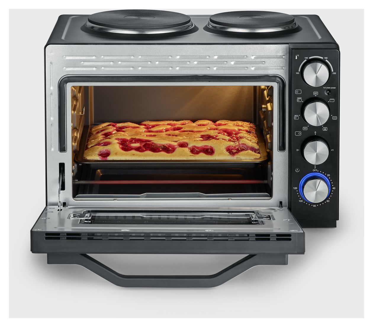 TO2074 Back-und Toastofen m.Koch­plat­ten  2500 W 