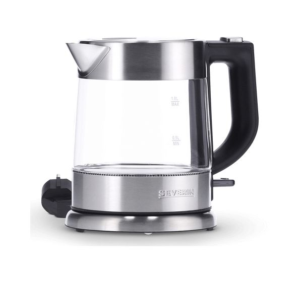 WK3468 1,0 l Wasserkocher 2200 W (Schwarz, Edelstahl, Transparent) 