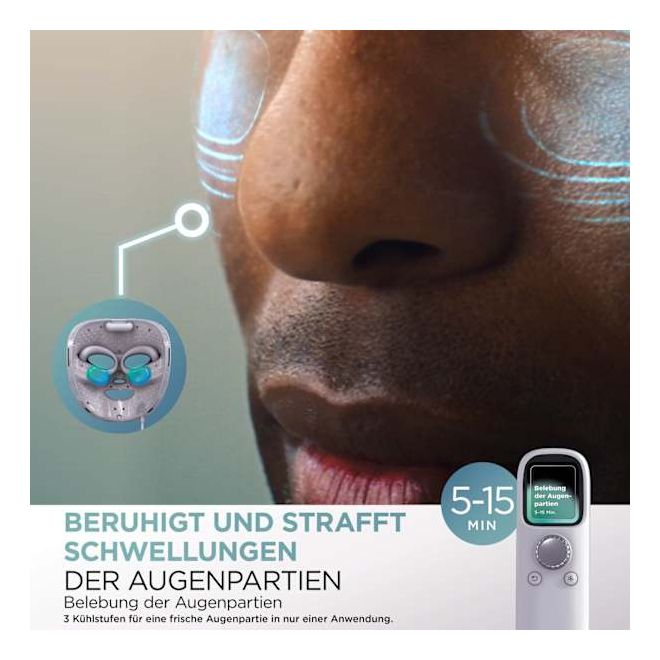 FW312EUPL CryoGlow LED-Maske + Kühlung der Augenpartie 