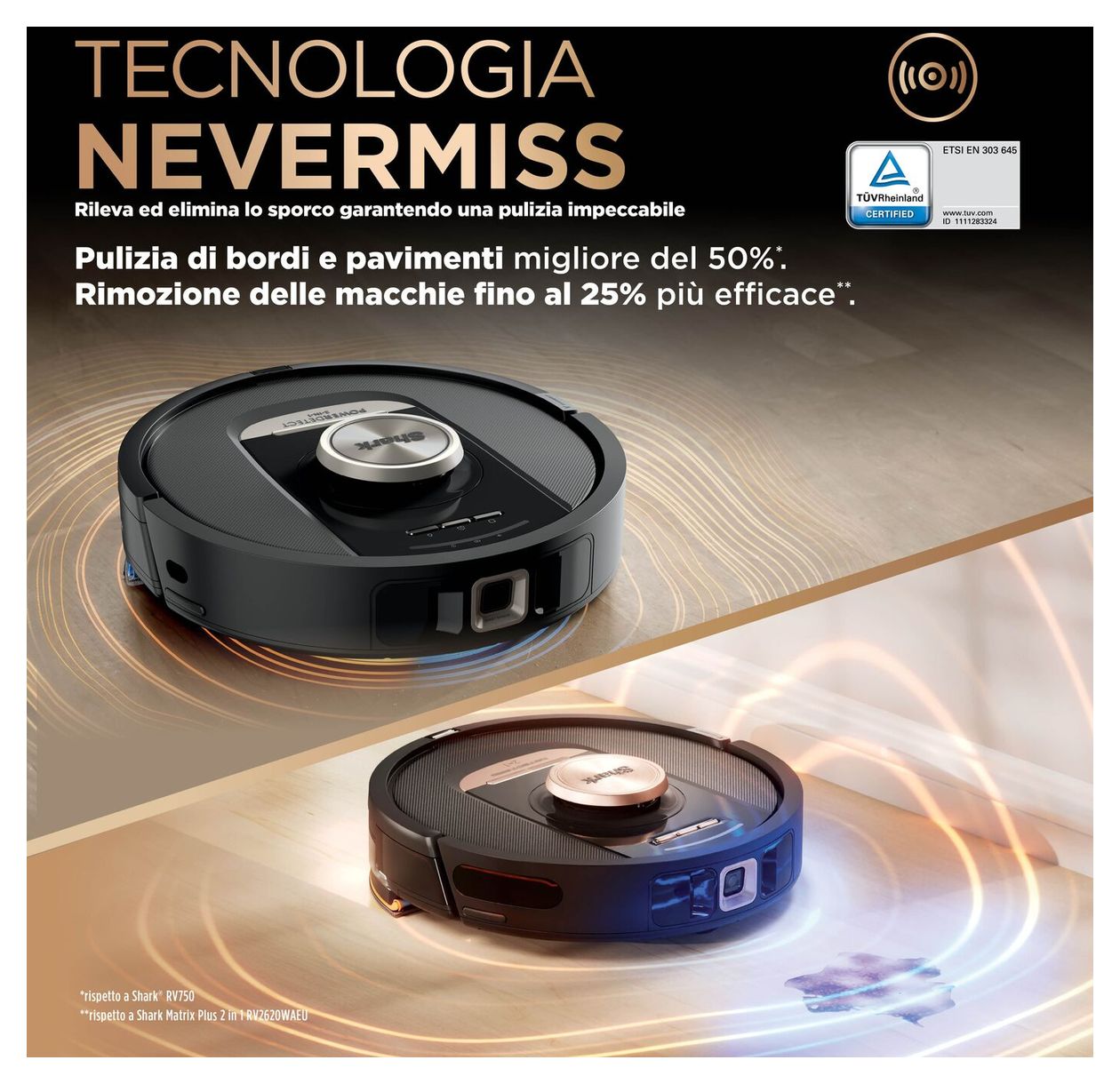 RV2800ZEEU PowerDetect NeverTouch Pro Saugroboter nass/trocken 110 min Akku  (Schwarz, Steinfarbe) 