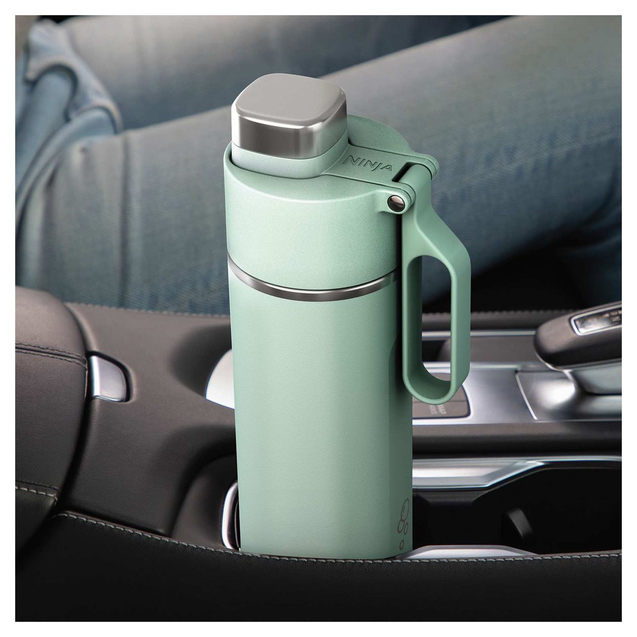 Thirsti 530ml Kunststoff, Edelstahl  (Mintfarbe) 