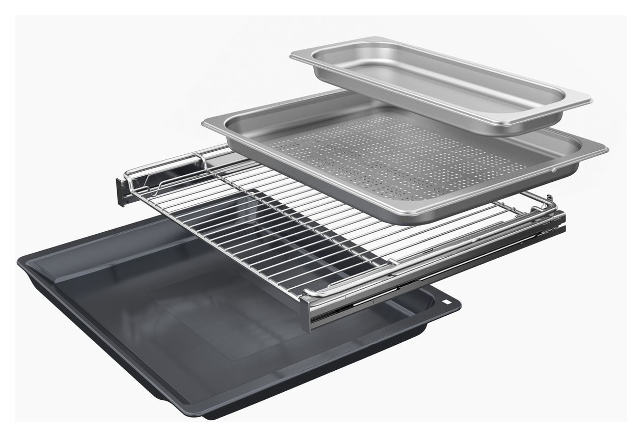 CS936GCM1 Einbaubackofen kompakt Dampfgaren AutoClean (Schwarz) 