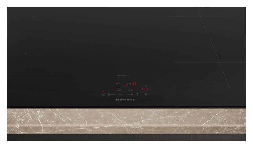 iQ300 ED877BS16E autarkes 80 cm Induktionskochfeld 4 Kochzonen mit integriertem Dunstabzug 