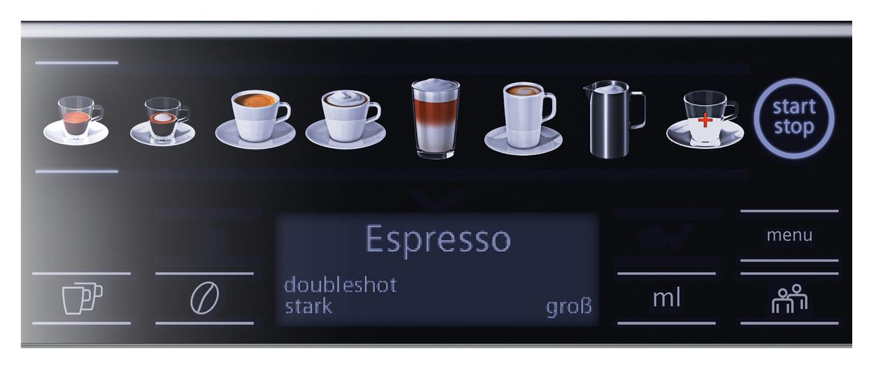 EQ6 TE657F09DE plus extraKlasse Kaffeevollautomat 19 bar 1,7 l 300 g AutoClean (Dark inox) 