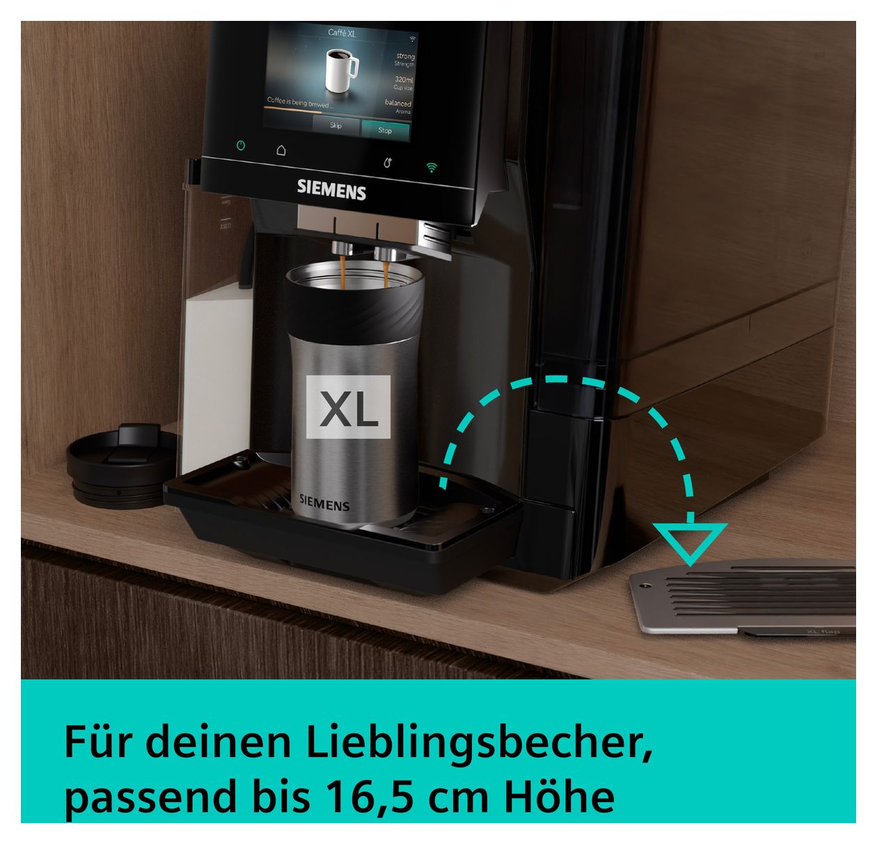 EQ700 TQ725E03 iAroma Kaffeevollautomat 19 bar 2,4 l 320 g  (Schwarz) 