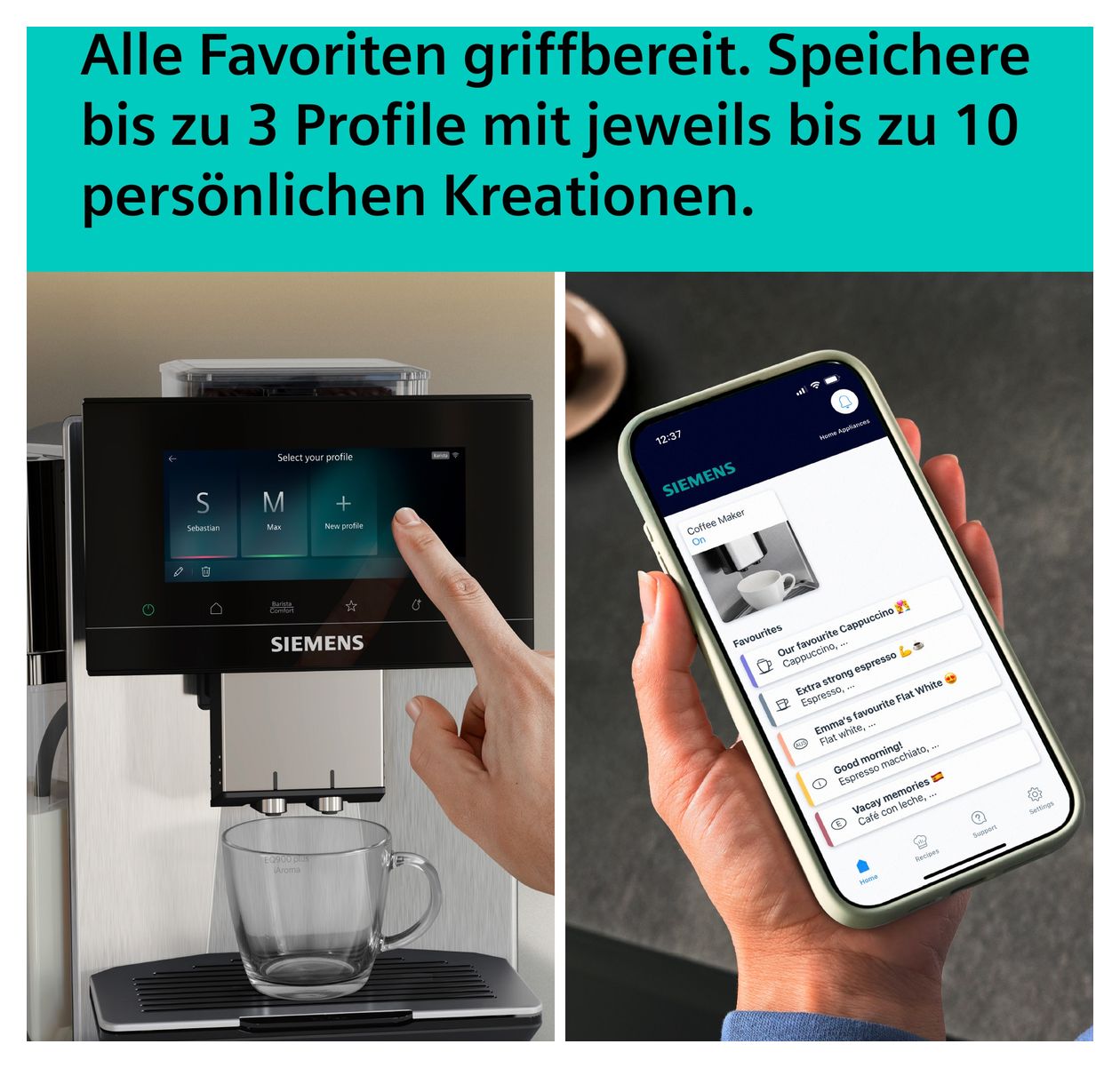 EQ900 plus TQ923EZ3 iAroma Kaffeevollautomat 19 bar 2,3 l 410 g  (Edelstahl) 