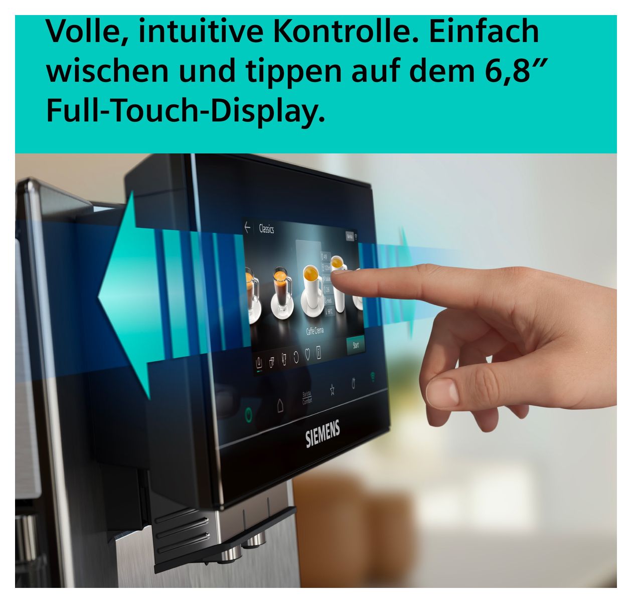 EQ900 TQ927E03 iAroma Kaffeevollautomat 19 bar 2,3 l 280 g  (Edelstahl) 