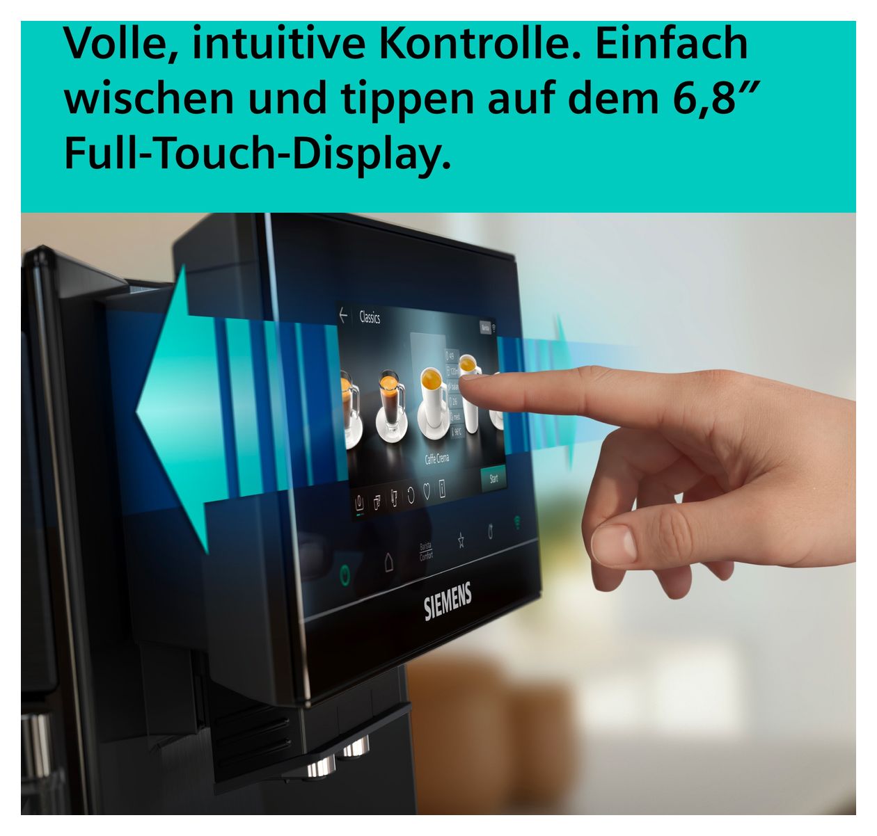 EQ900 TQ927EF5 iAroma Kaffeevollautomat 19 bar 2,3 l 280 g (Dark stainless steel) 