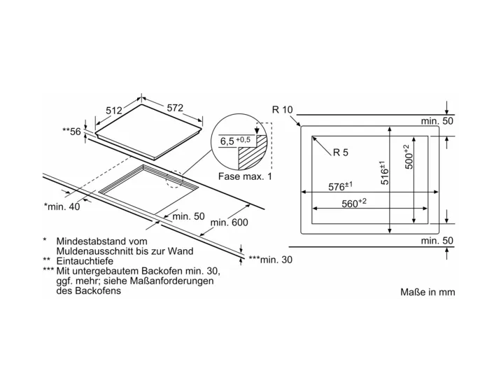 iQ700 EX607NYV6E autarkes 60 cm Induktionskochfeld 4 Kochzonen 