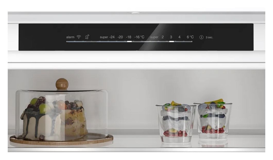 iQ100 KB96NNSE0 Schlepptür 285 l / 98 l 194 cm Einbau Kühl-/Gefrierkombination 256 kWh NoFrost 