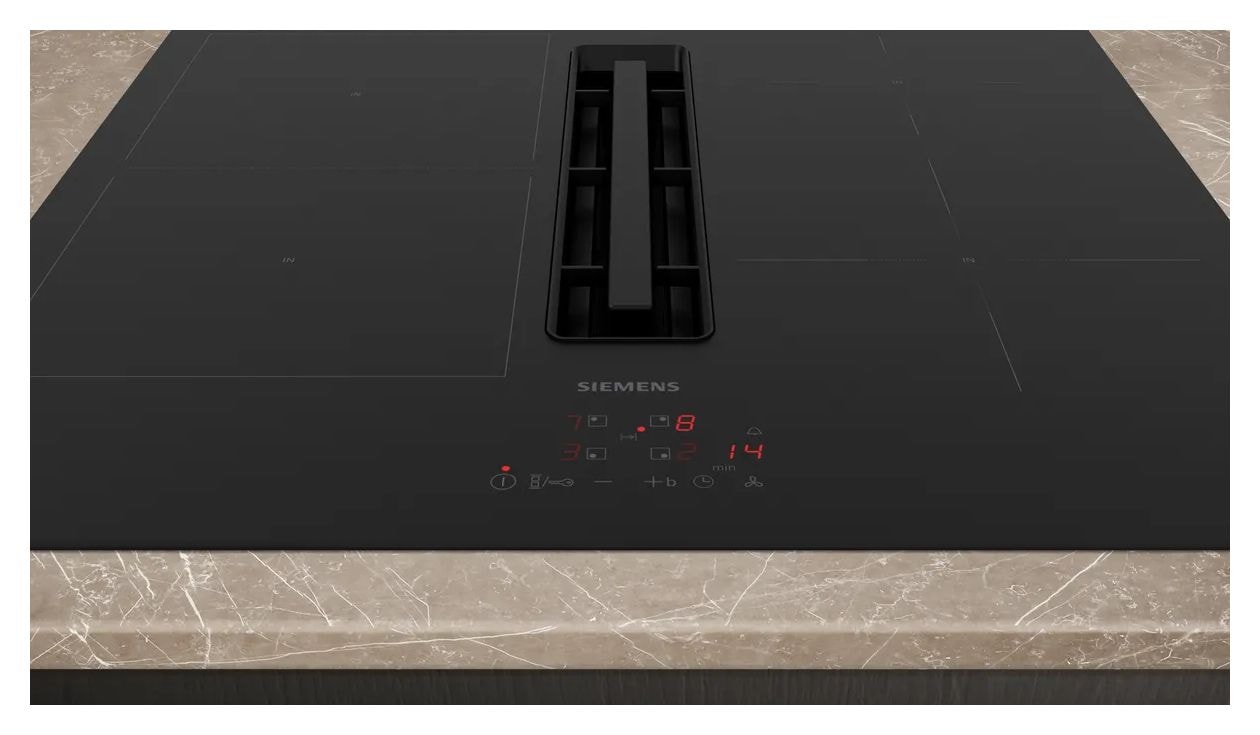 iQ300 ED601BS16E autarkes 60 cm Induktionskochfeld 4 Kochzonen mit integriertem Dunstabzug 
